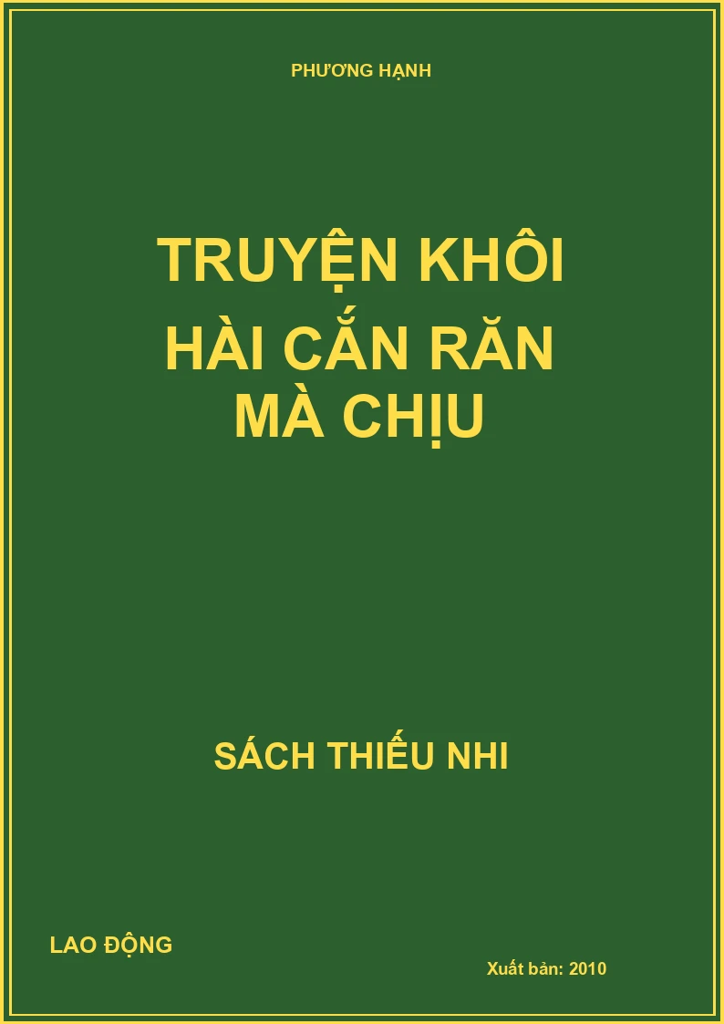 Truyện khôi hài cắn răn mà chịu