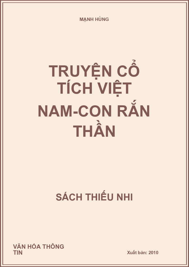Truyện cổ tích việt nam-Con rắn thần