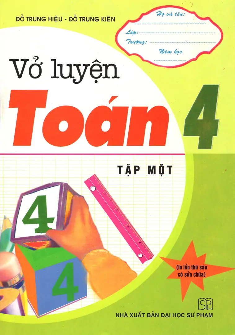 Vở luyện Toán 4 Tập 1