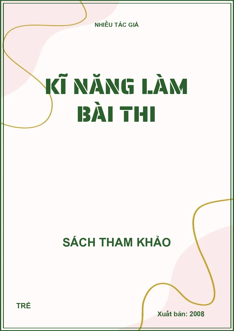 Kĩ năng làm bài thi