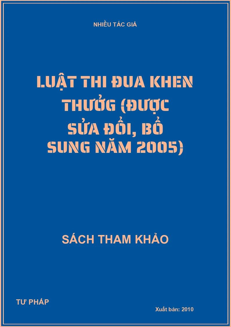Luật thi đua khen thưởg (được sửa đổi, bổ sung năm 2005)