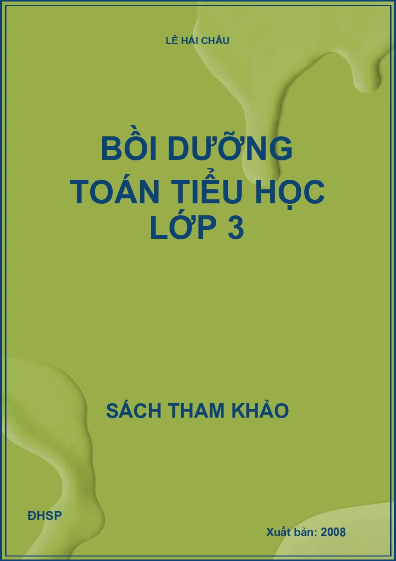 Bồi dưỡng toán tiểu học lớp 3