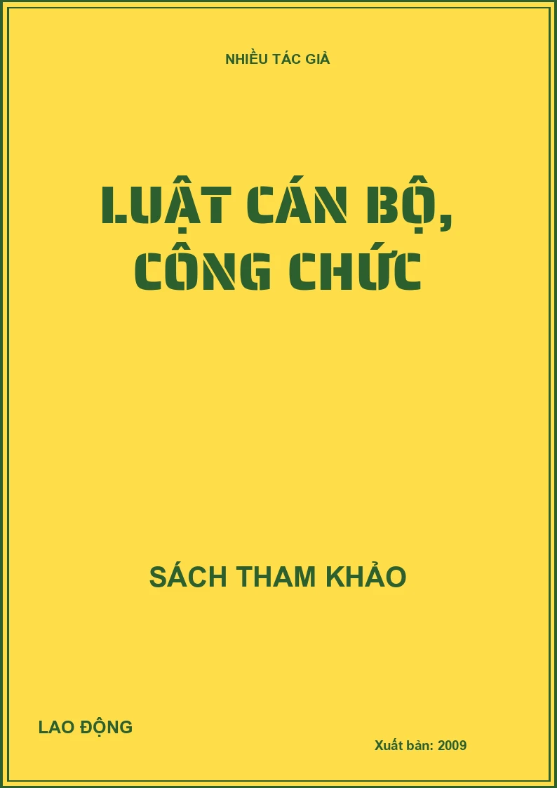 Luật cán bộ, công chức