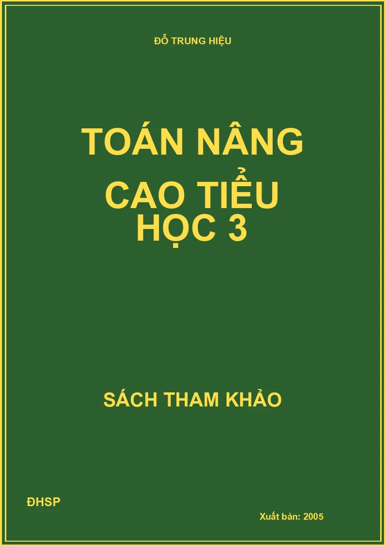 Toán nâng cao tiểu học 3