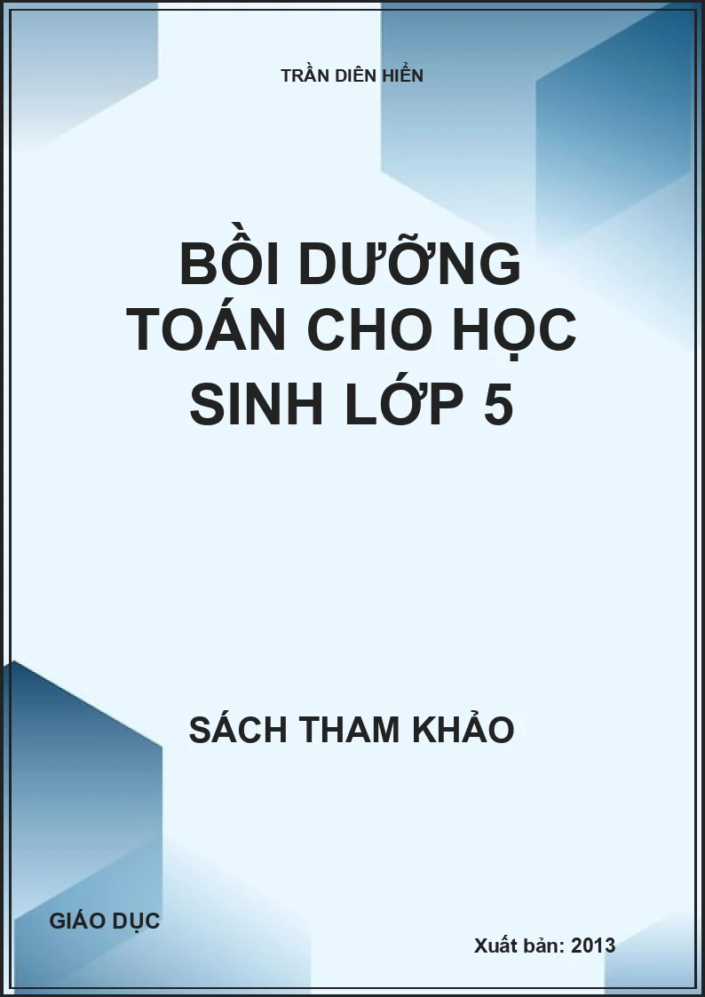 Bồi dưỡng toán cho học sinh lớp 5