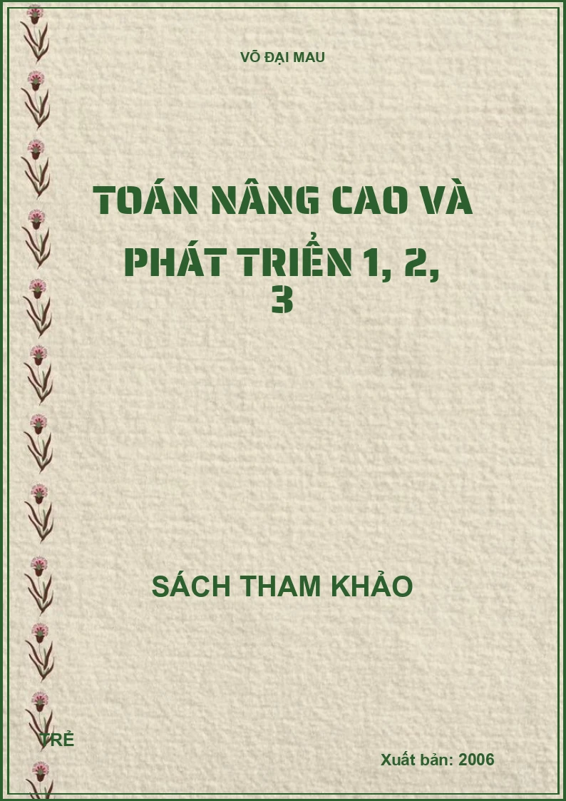Toán nâng cao và phát triển 1, 2, 3