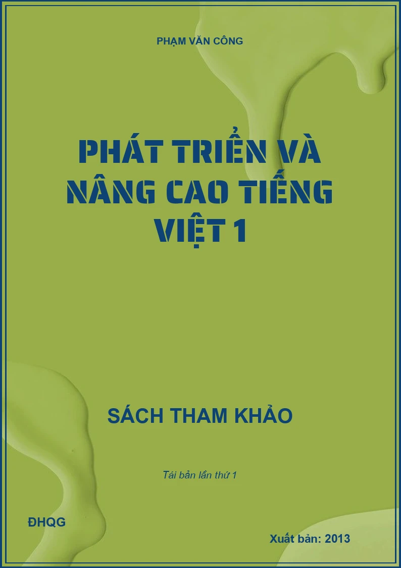 Phát triển và nâng cao Tiếng Việt 1