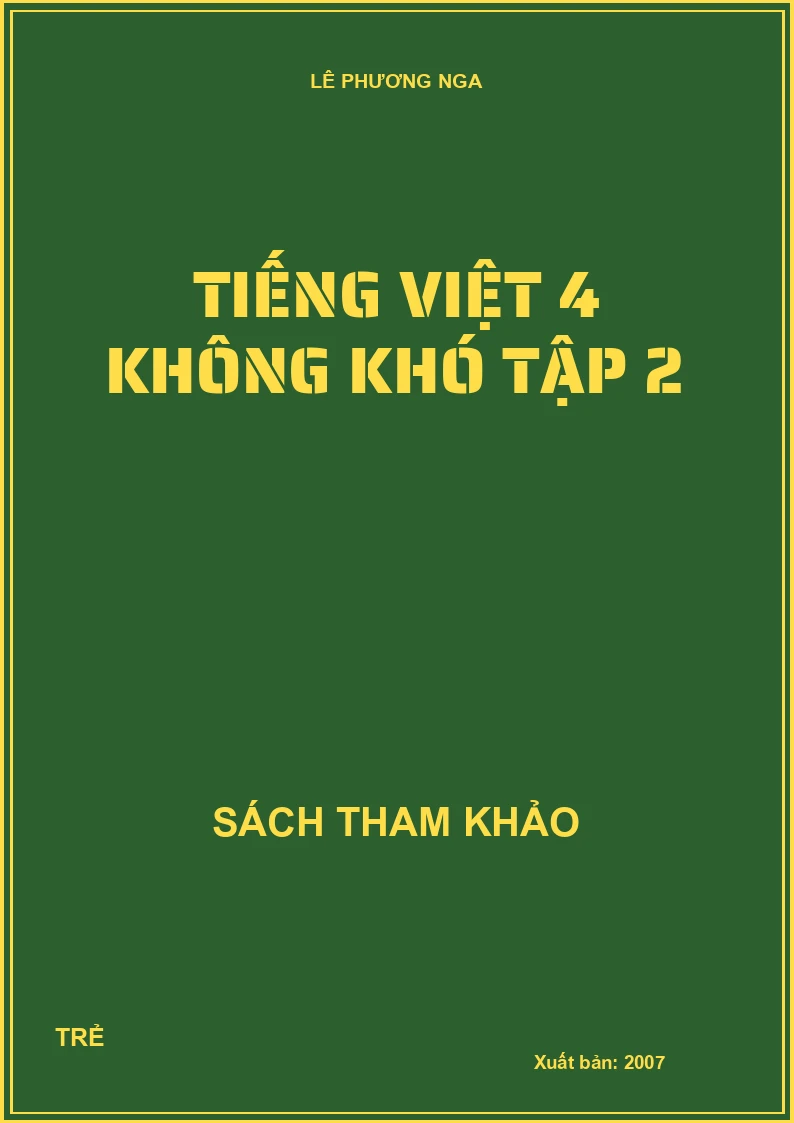 Tiếng việt 4 không khó Tập 2