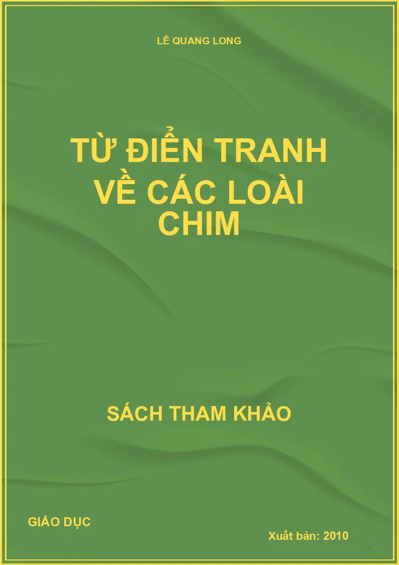 Từ điển tranh về các loài chim