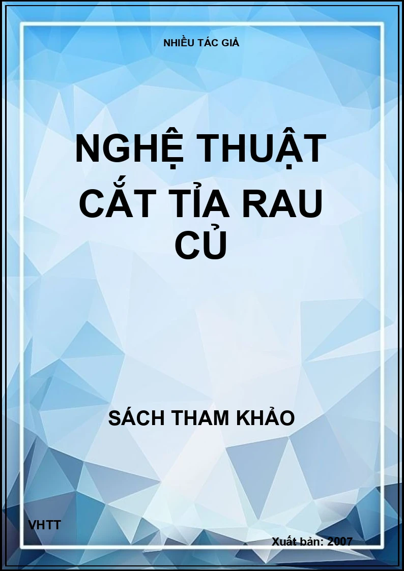 Nghệ thuật cắt tỉa rau củ
