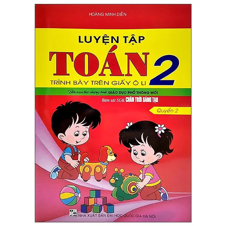 Luyện tập Toán 2 trình bày trên giấy ô li bam sát SGK CTST quyển 2