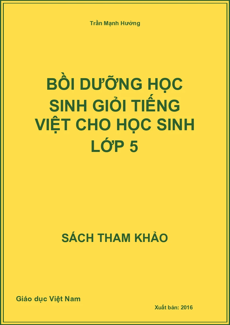 Bồi dưỡng học sinh giỏi Tiếng Việt cho học sinh lớp 5