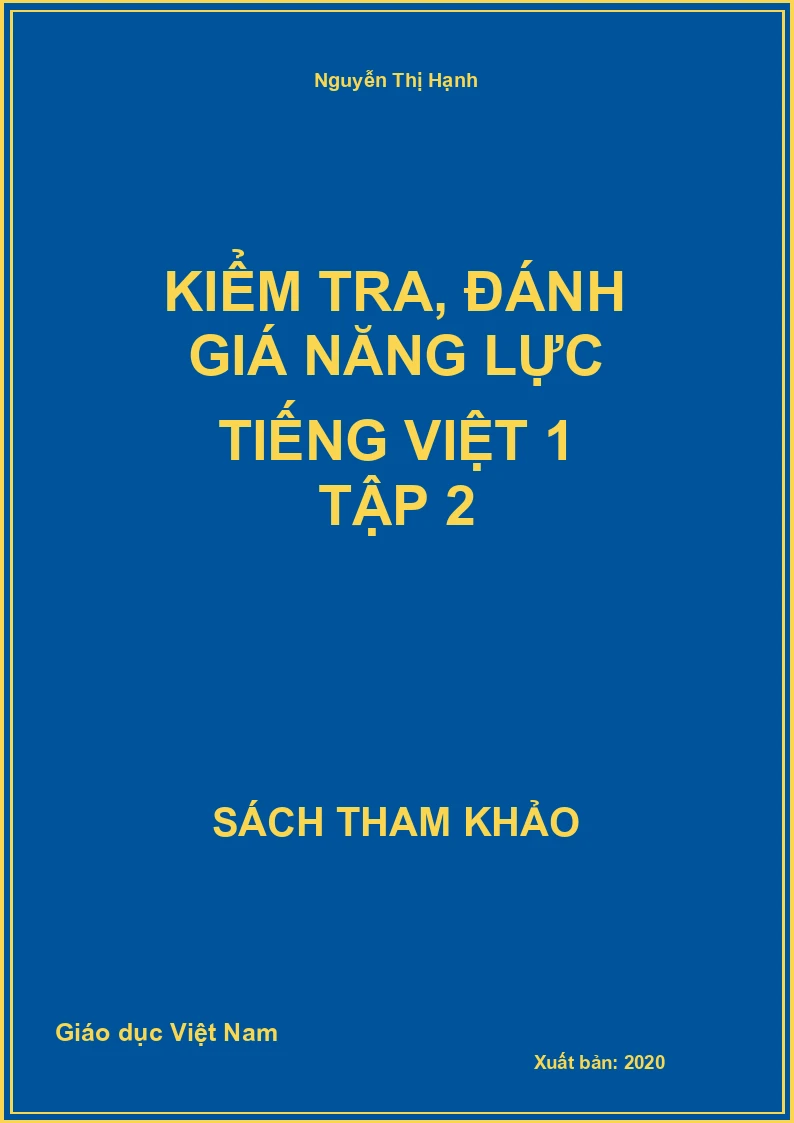 Kiểm tra, đánh giá năng lực Tiếng Việt 1 tập 2