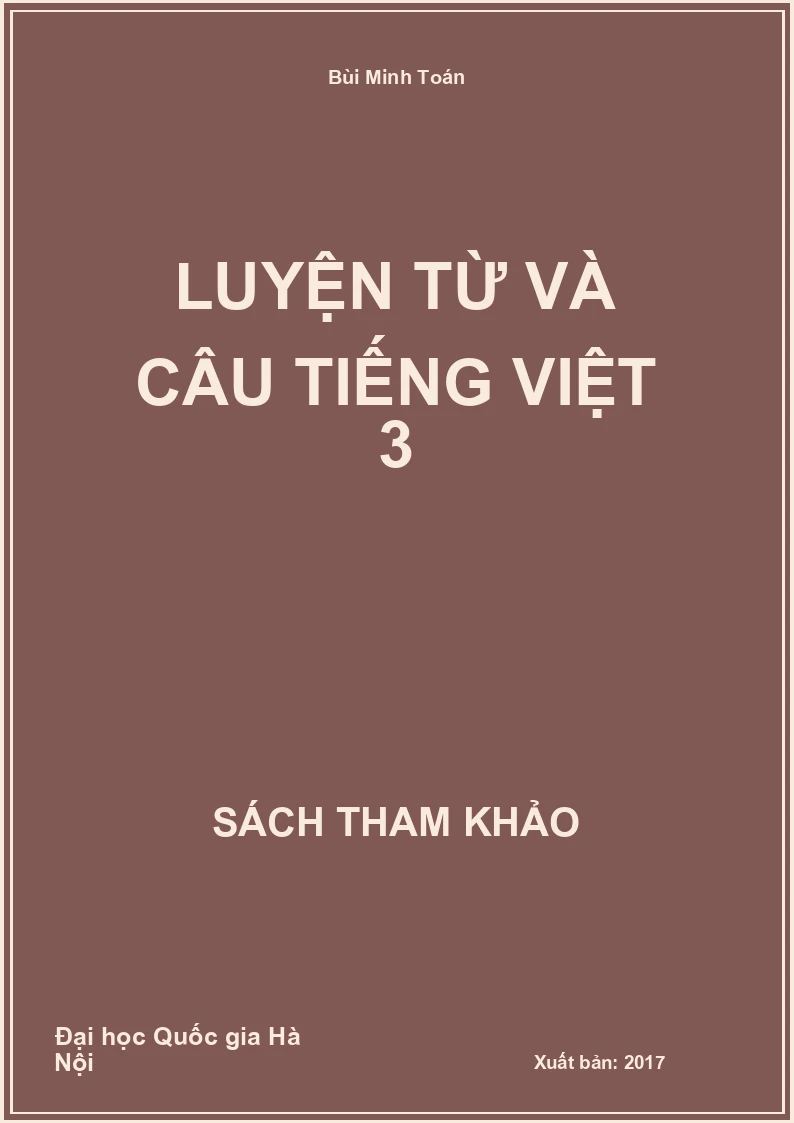 Luyện từ và câu Tiếng Việt 3