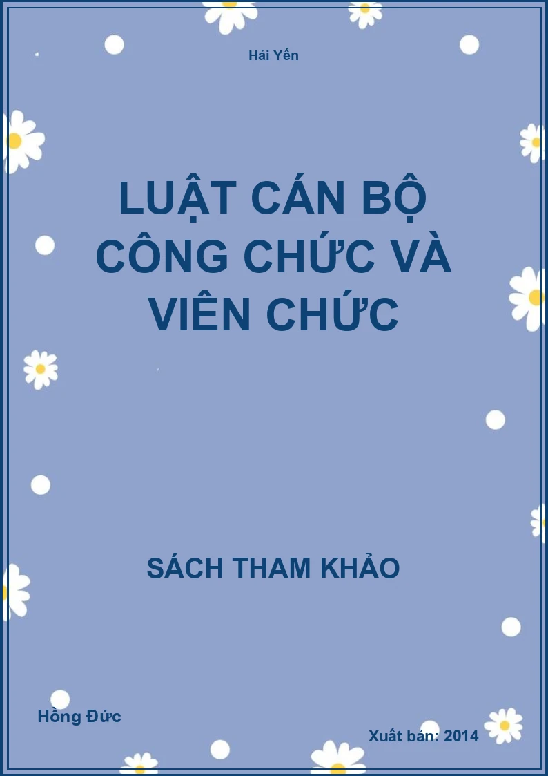Luật cán bộ công chức và viên chức