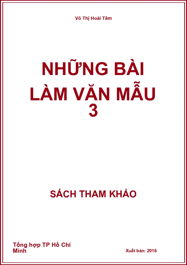 Những bài làm văn mẫu 3