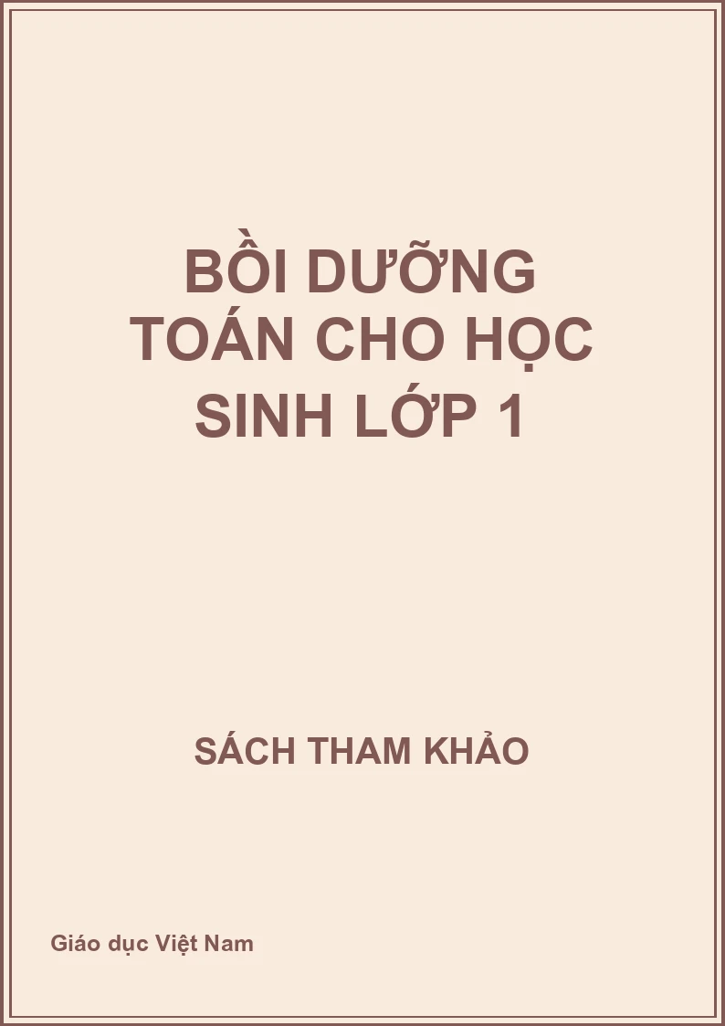 Bồi dưỡng Toán cho học sinh lớp 1