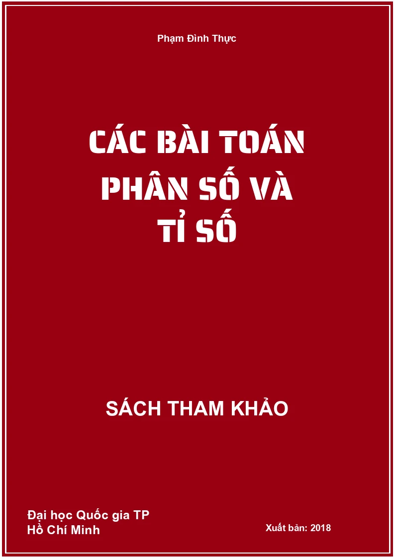 Các bài toán phân số và tỉ số
