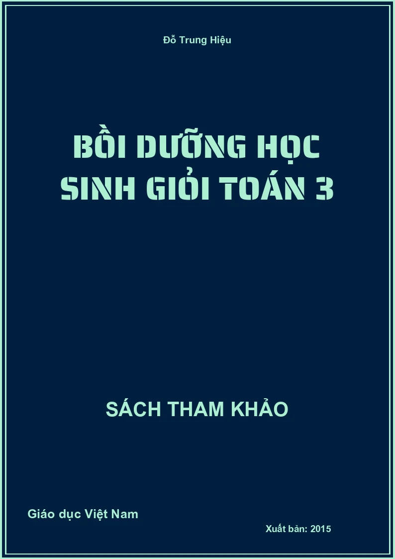 Bồi dưỡng học sinh giỏi toán 3