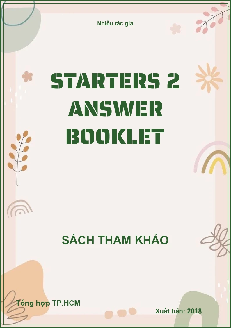 Starters 2 answer booklet