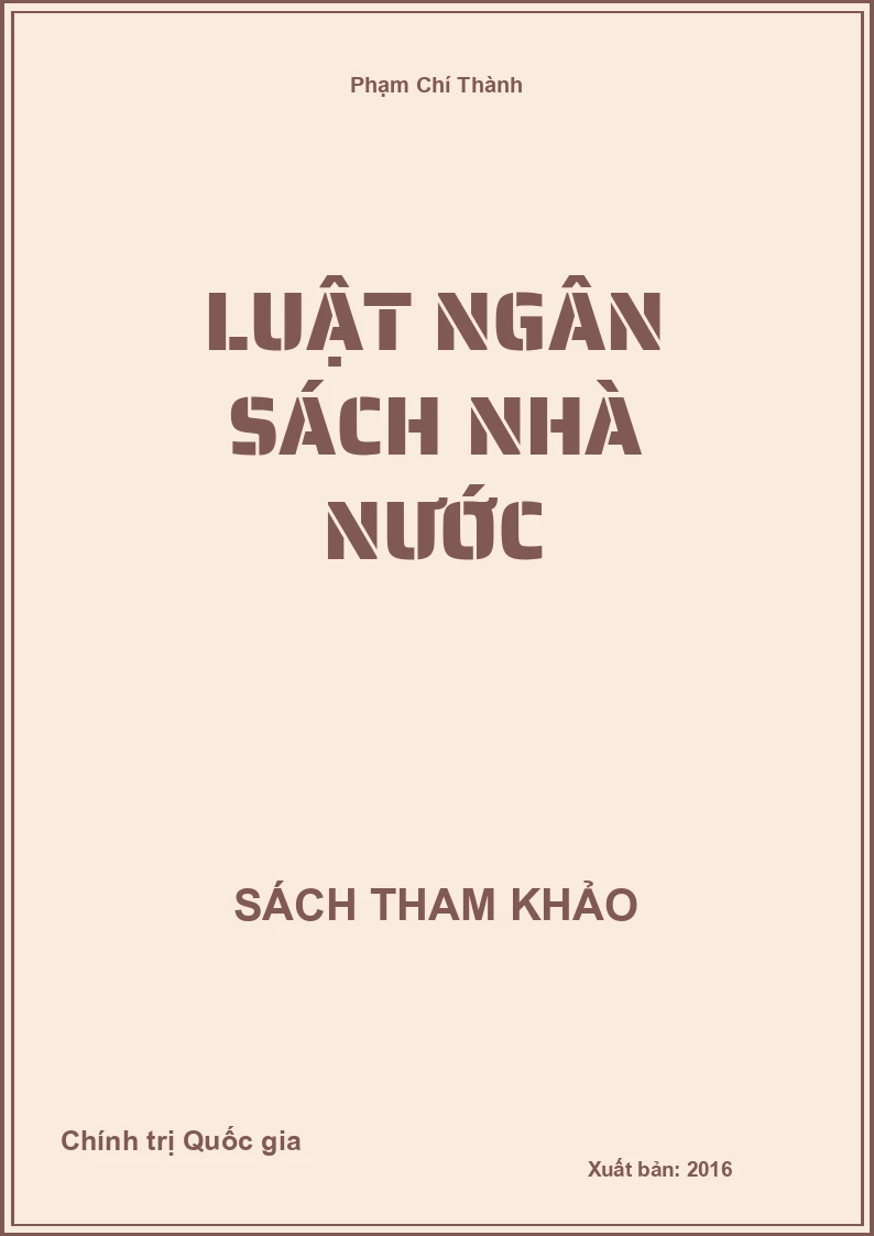 Luật ngân sách nhà nước