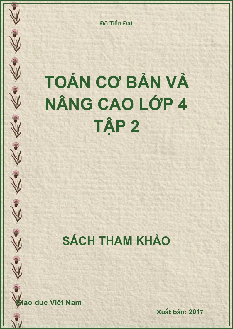 Toán cơ bản vả nâng cao lớp 4 tập 2