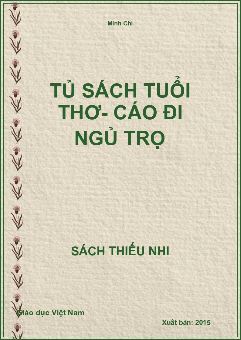Tủ sách tuổi thơ- Cáo đi ngủ trọ