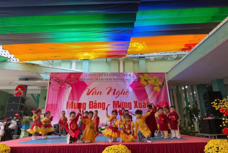 Trường Mầm non Phong Hiền I tổ chức hội diễn Mừng Đảng – Mừng Xuân Ất Tỵ 2025