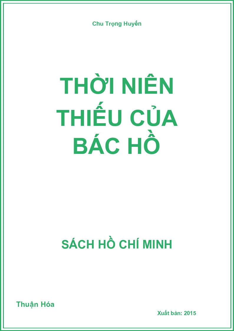 Thời niên thiếu của Bác Hồ