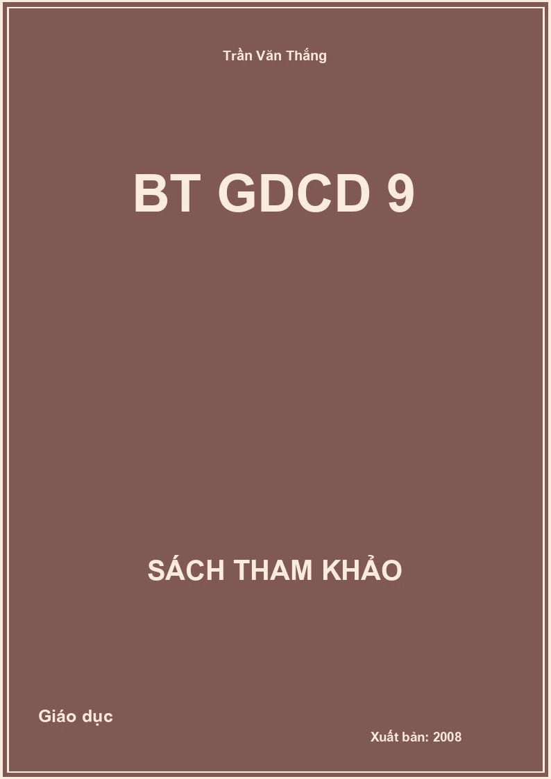 BT GDCD 9