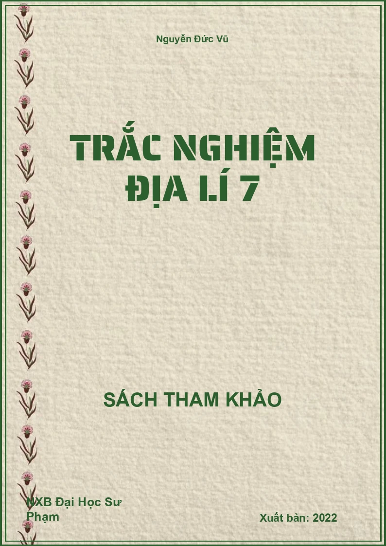 Trắc nghiệm Địa Lí 7