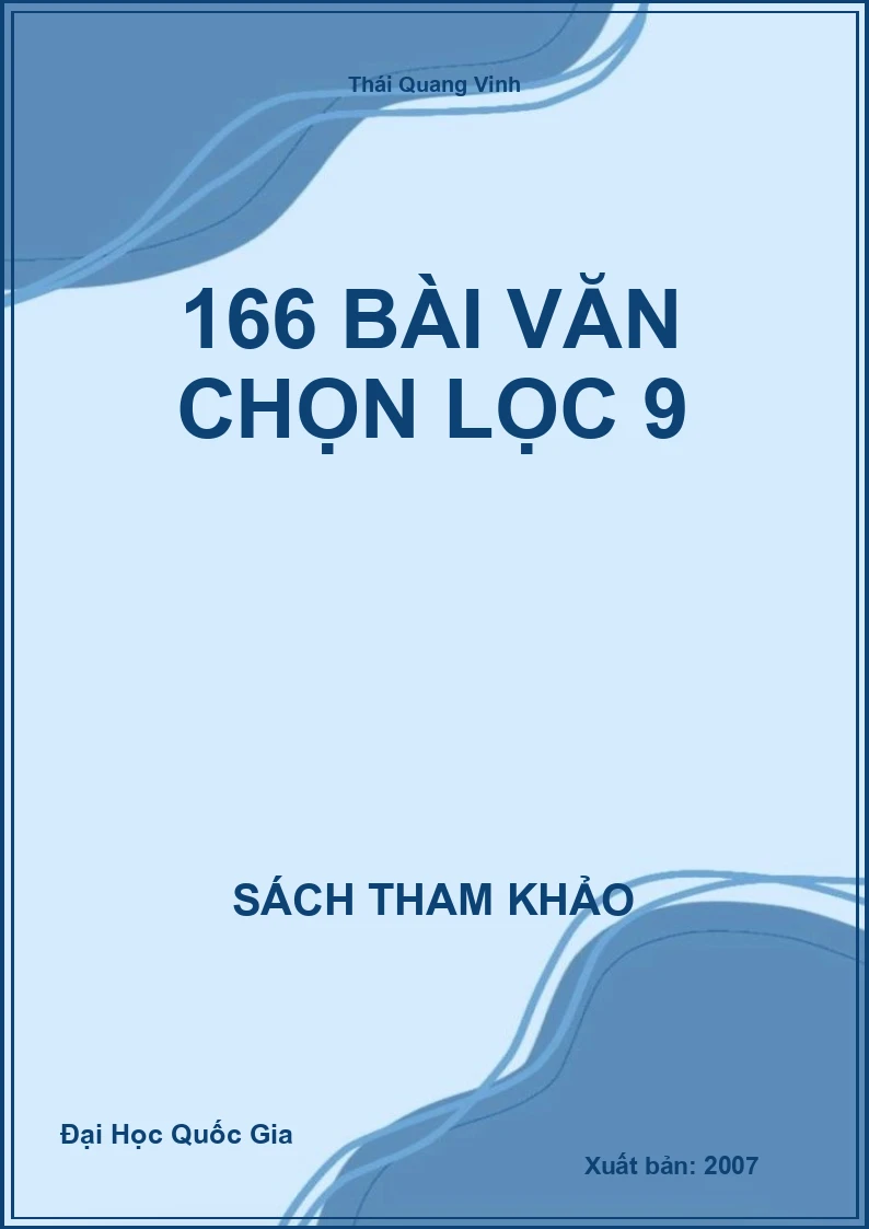 166 bài văn chọn lọc 9