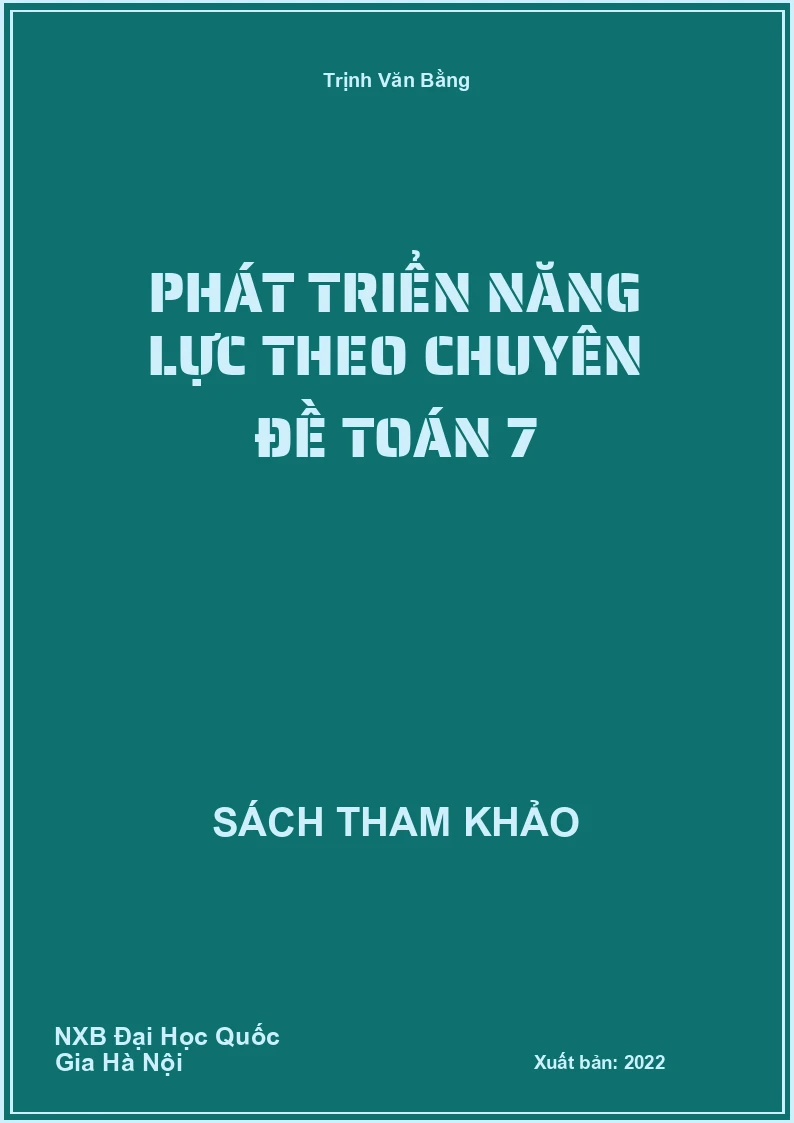 Phát triển năng lực theo chuyên đề Toán 7
