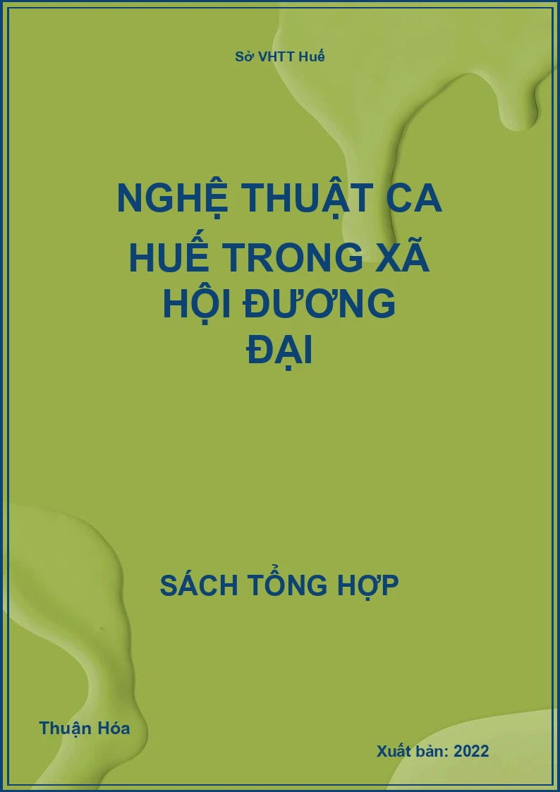 Nghệ thuật ca huế trong xã hội đương đại