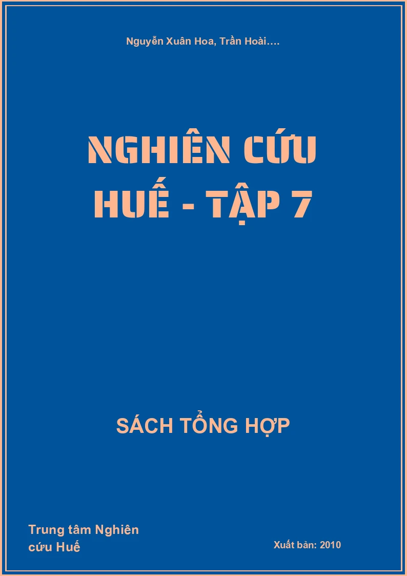 Nghiên cứu Huế - TẬP 7