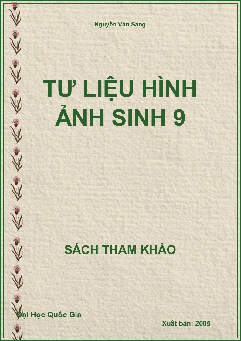 Tư liệu hình ảnh Sinh 9