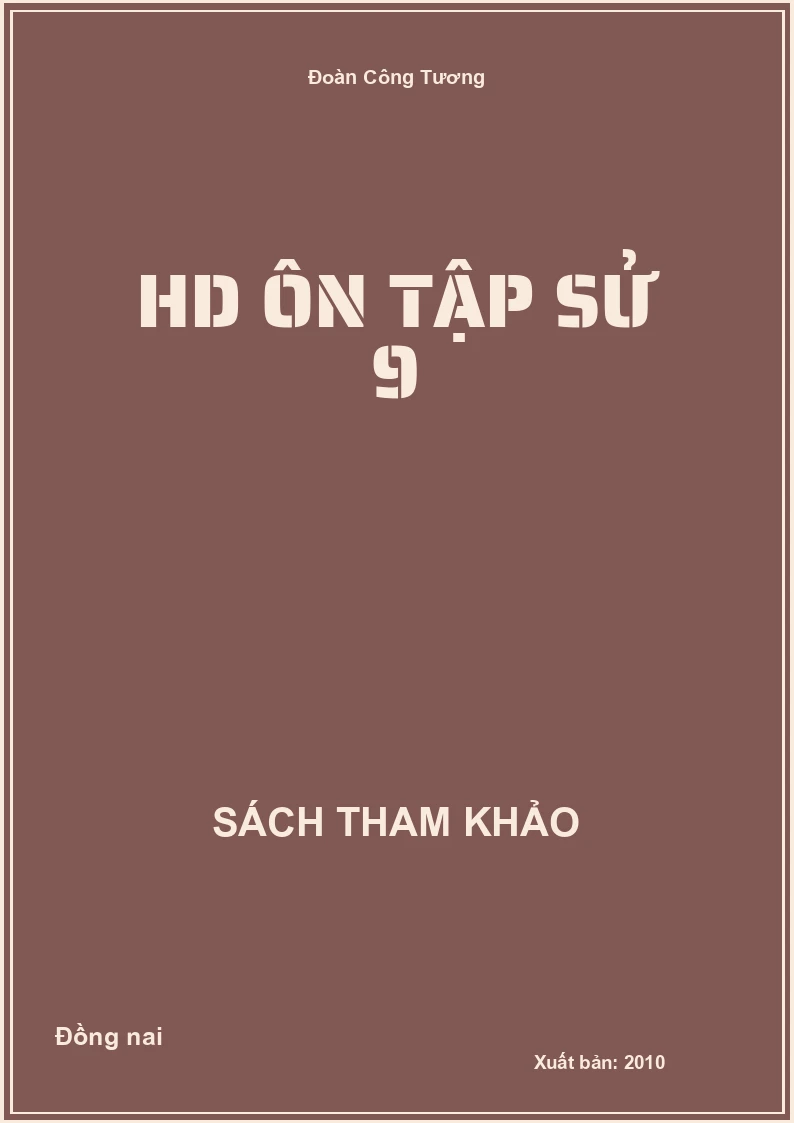 HD ôn tập Sử 9