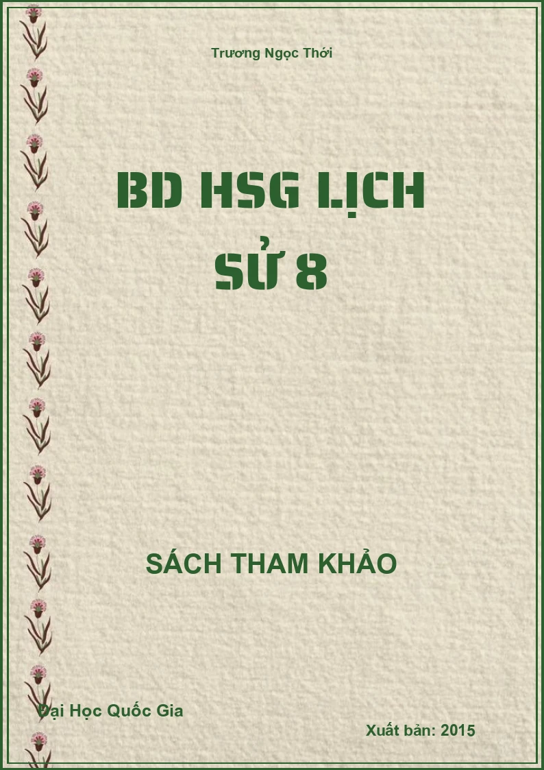 BD HSG Lịch sử 8