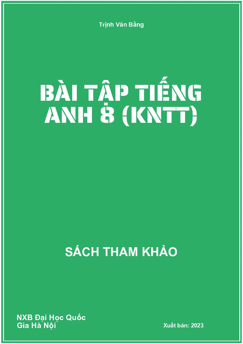 Bài tập Tiếng Anh 8 (KNTT)