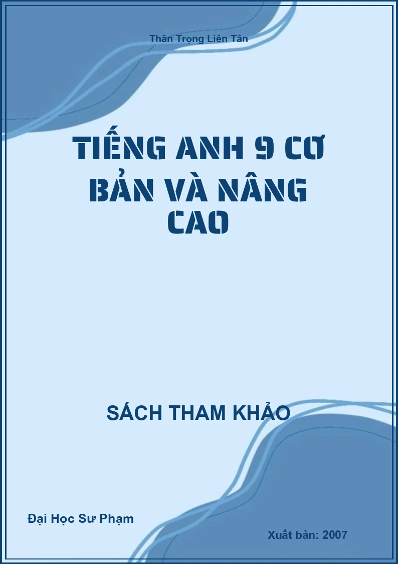 Tiếng Anh 9 cơ bản và nâng cao