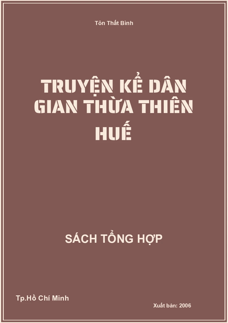 Truyện kể dân gian Thừa Thiên Huế