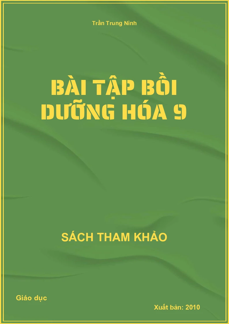 Bài tập bồi dưỡng Hóa 9