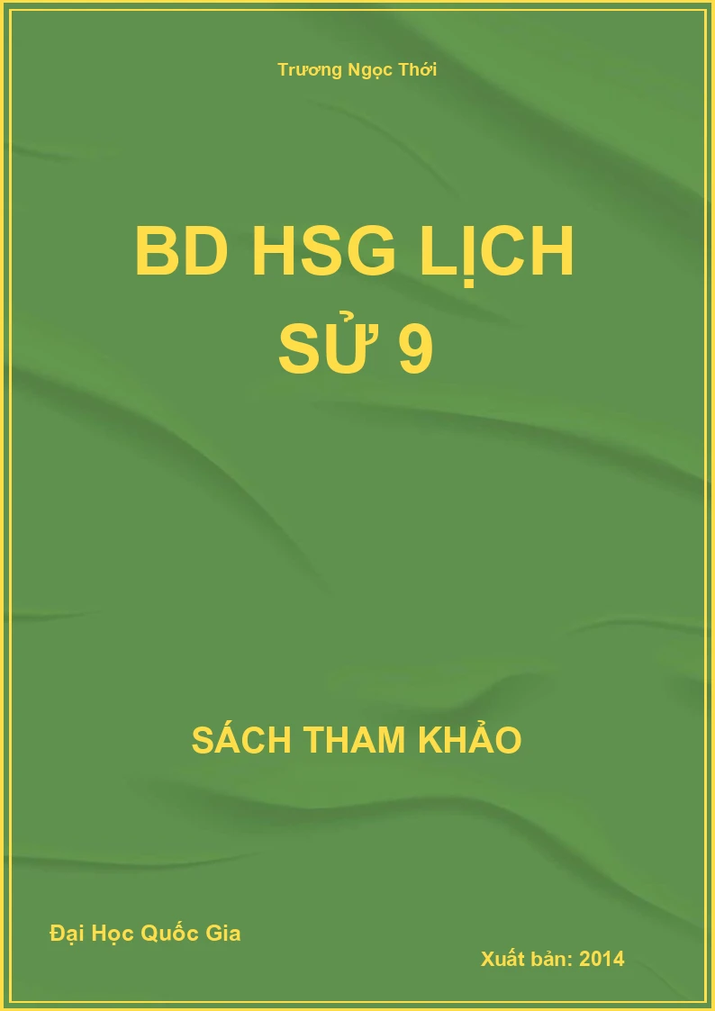 BD HSG Lịch sử 9
