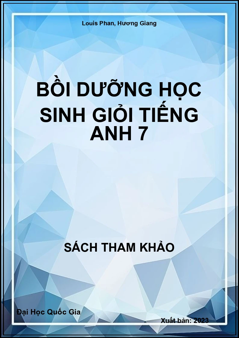 Bồi dưỡng học sinh giỏi Tiếng Anh 7