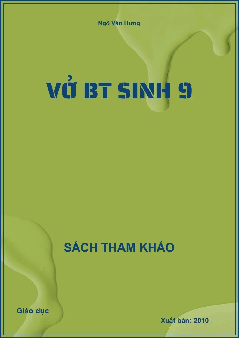 Vở BT Sinh 9