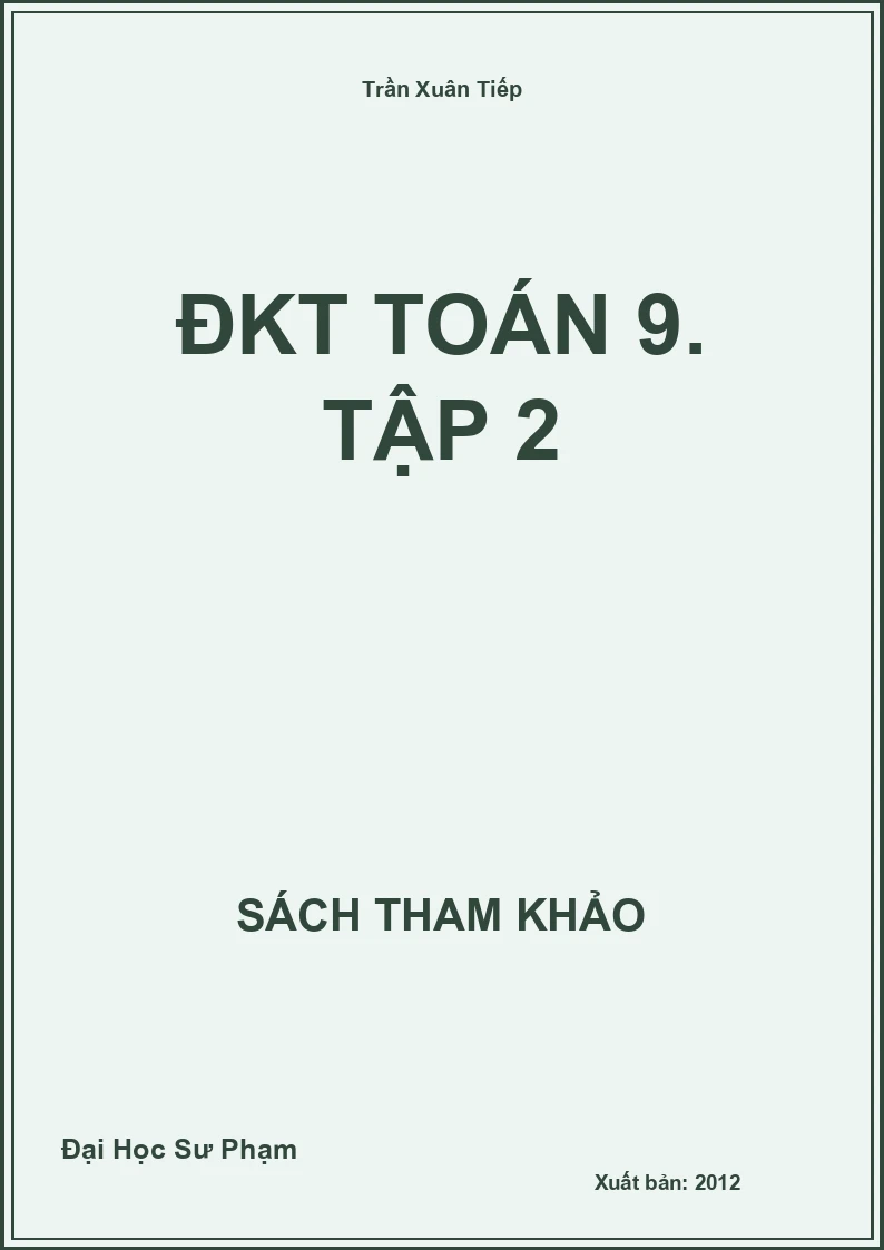 ĐKT Toán 9. Tập 2