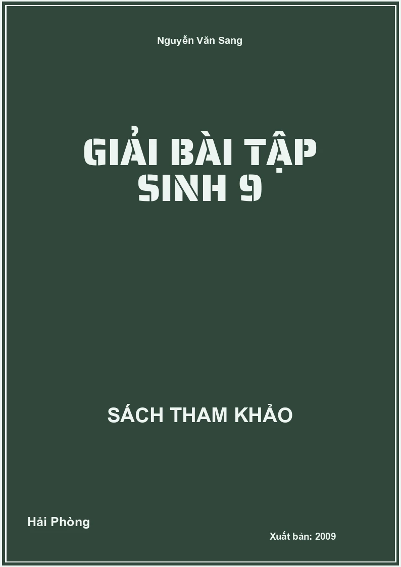 Giải bài tập Sinh 9