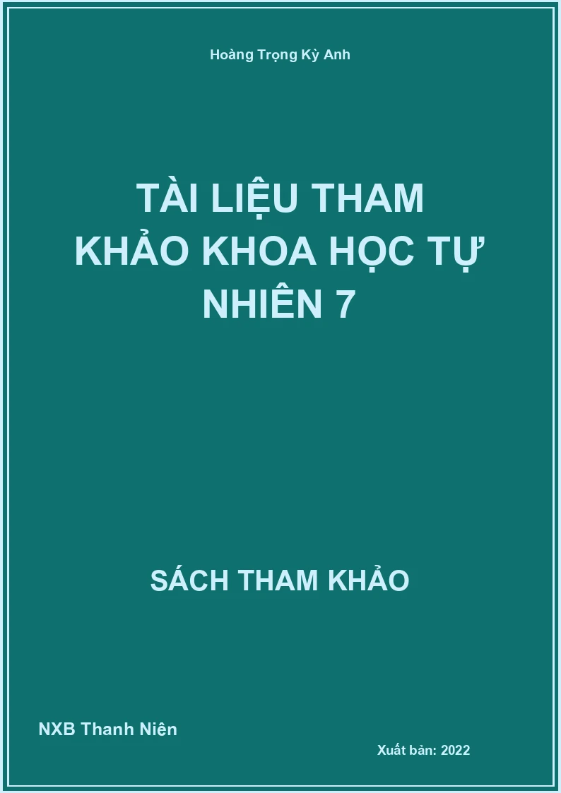 Tài liệu tham khảo Khoa học tự nhiên 7