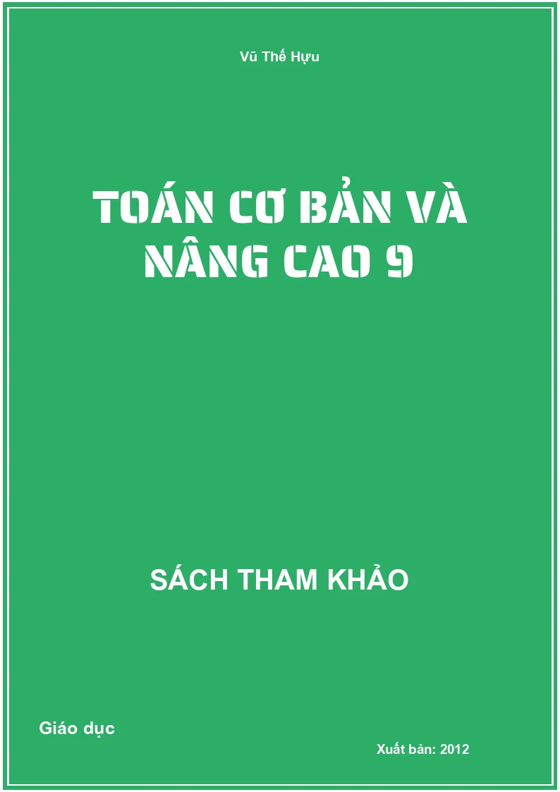 Toán cơ bản và nâng cao 9