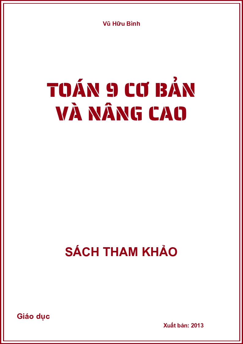 Toán 9 cơ bản và nâng cao